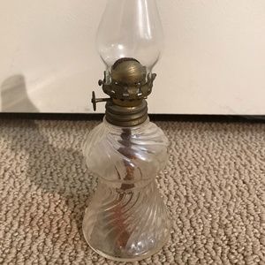 VINTAGE WAX-LESS OIL CANDLE VASE
